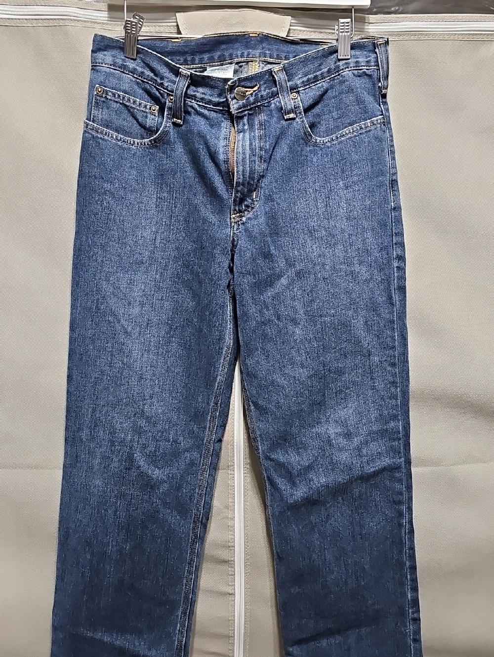 Carhartt Men’s Straight Jeans in Blue Denim